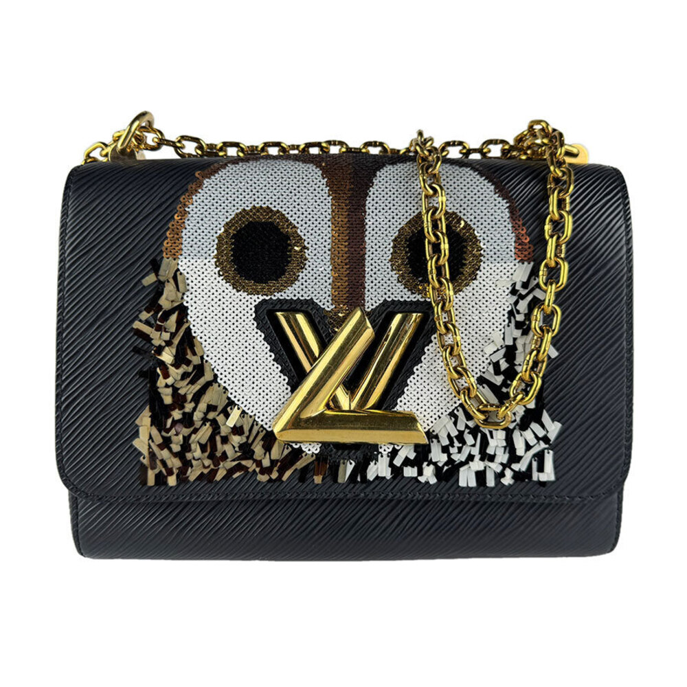 Louis Vuitton Shoulder Bag Epi Twist Leather Black Gold